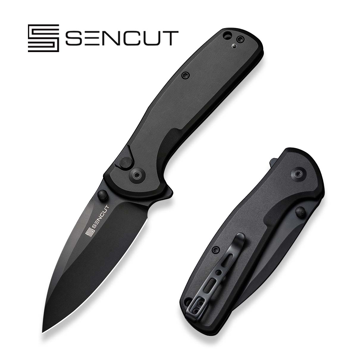 SENCUT S22043B-1 ArcBlast Folding Pocket Knife Black