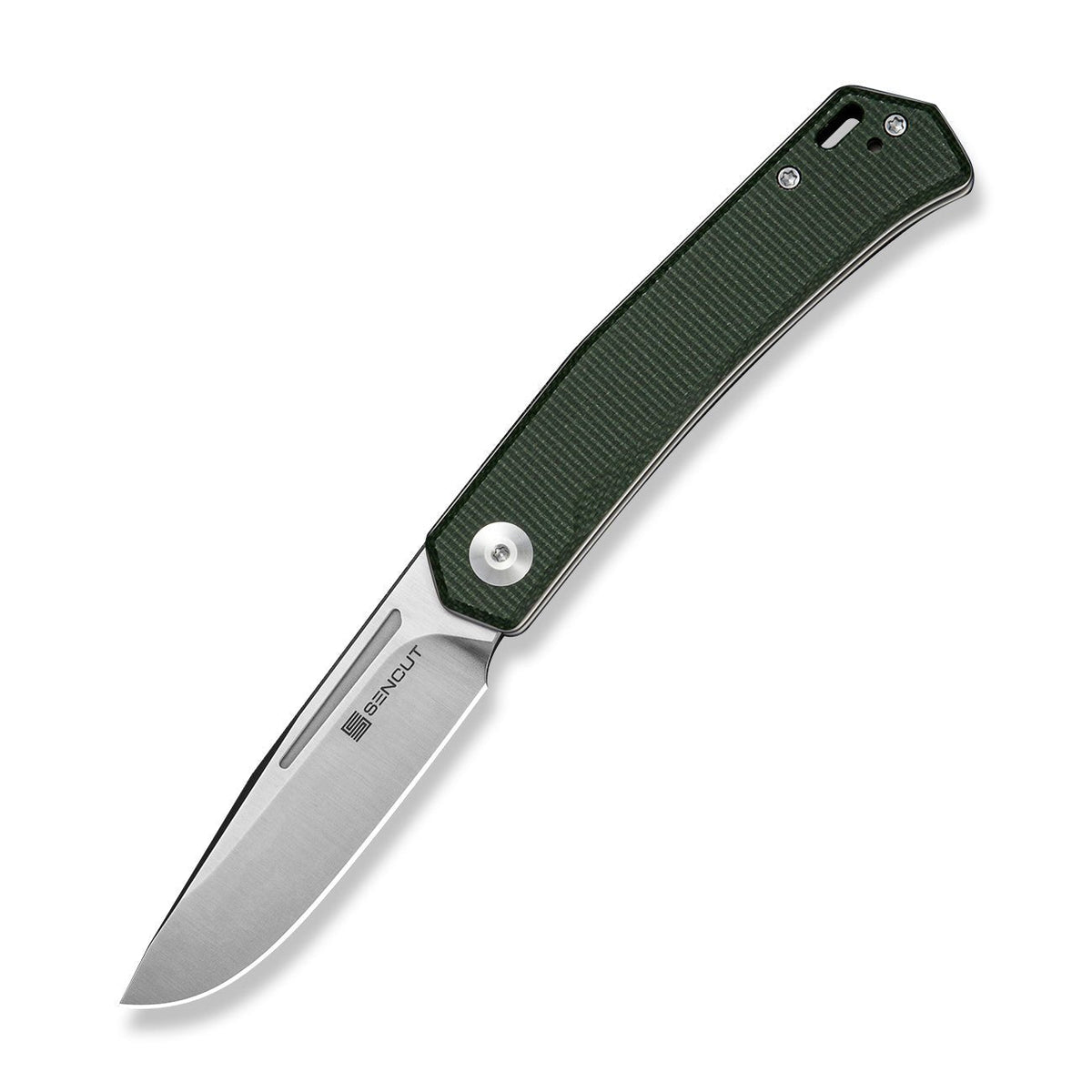 SENCUT Braxx Green Micarta Pocket Knife S25089-2, Knives, - Outdoor Kuwait