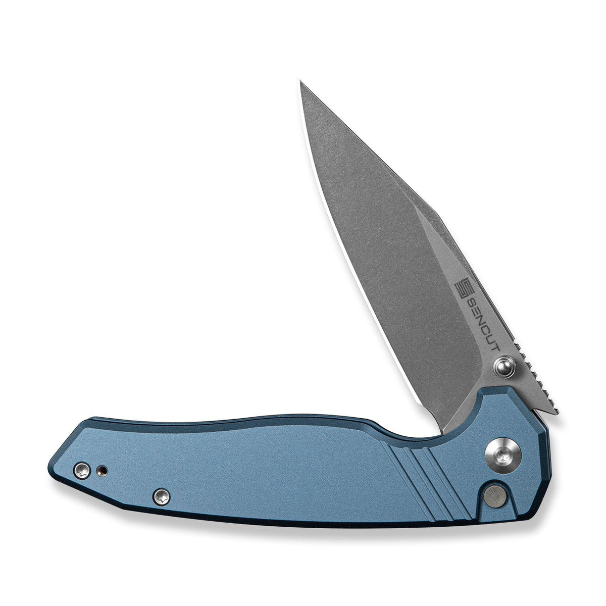 SENCUT Selkyris Blue Aluminum Pocket Knife S25068-3, Knives, - Outdoor Kuwait