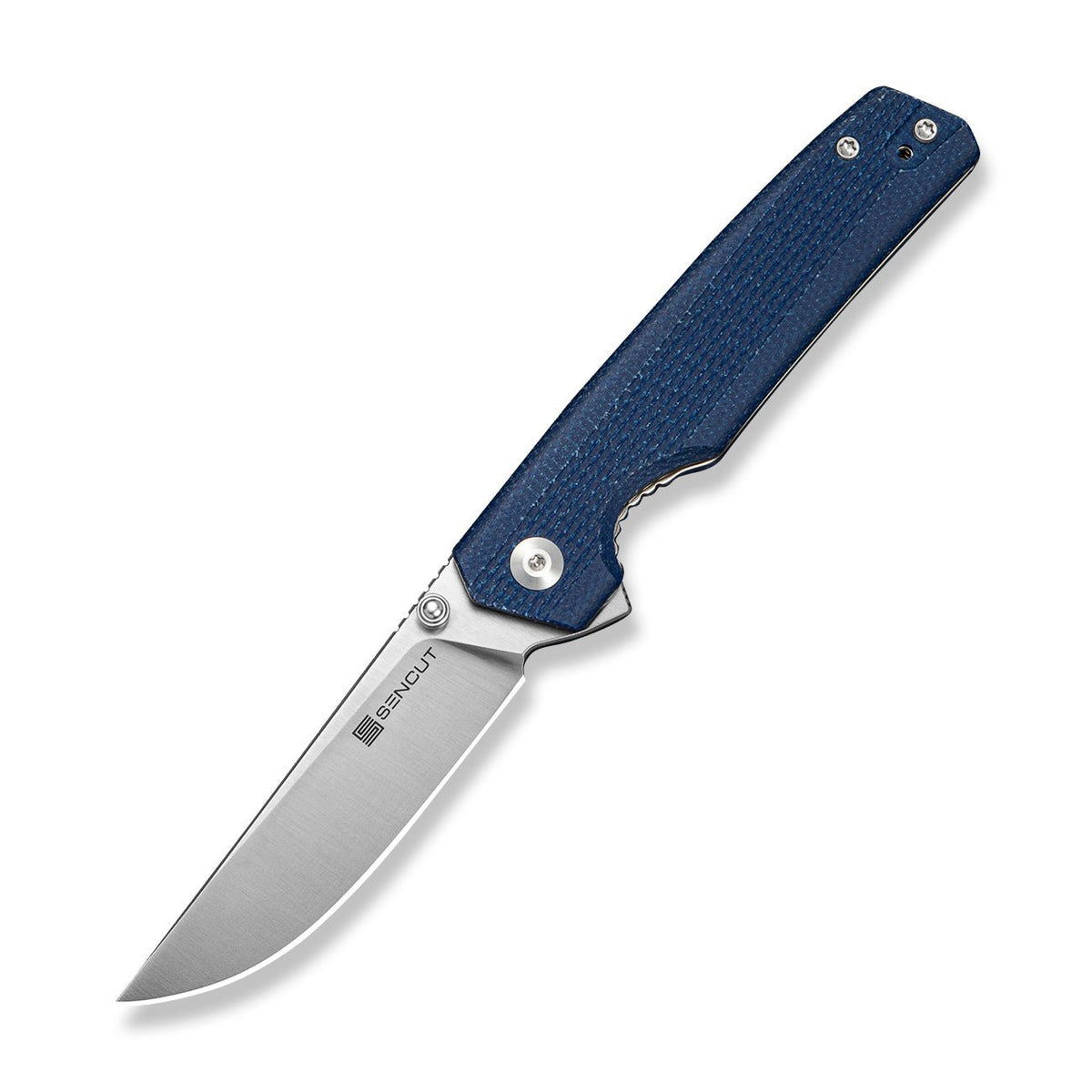 SENCUT Stria Blue Micarta Pocket Knife S25112-3, Knives, - Outdoor Kuwait