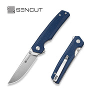 SENCUT Stria Blue Micarta Pocket Knife S25112-3, Knives, - Outdoor Kuwait