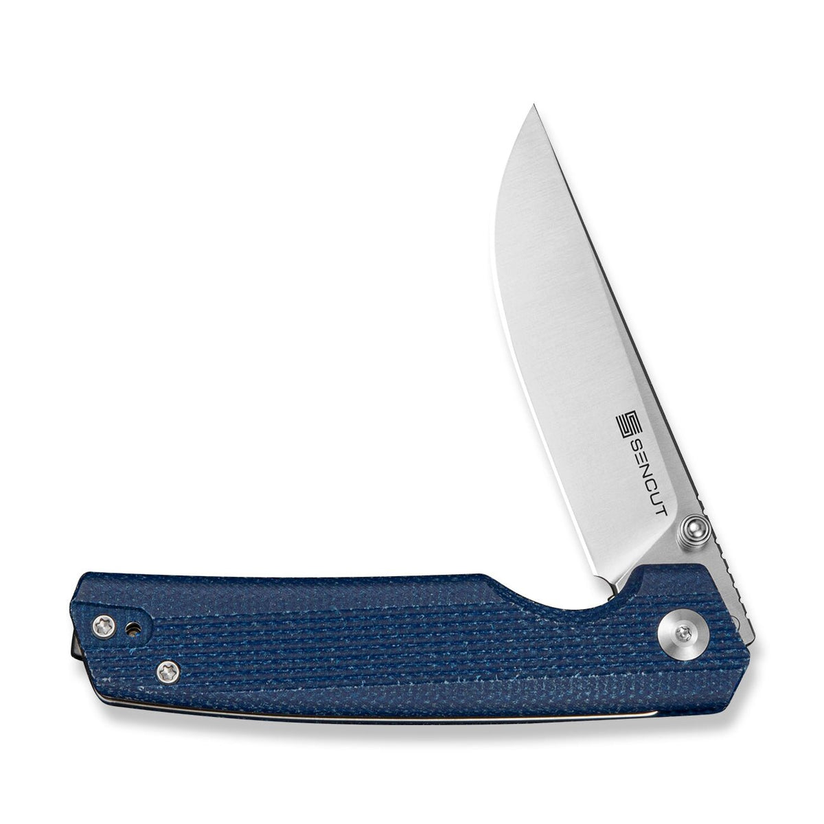SENCUT Stria Blue Micarta Pocket Knife S25112-3, Knives, - Outdoor Kuwait