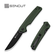 SENCUT Stria Green Micarta Pocket Knife S25112-2, Knives, - Outdoor Kuwait