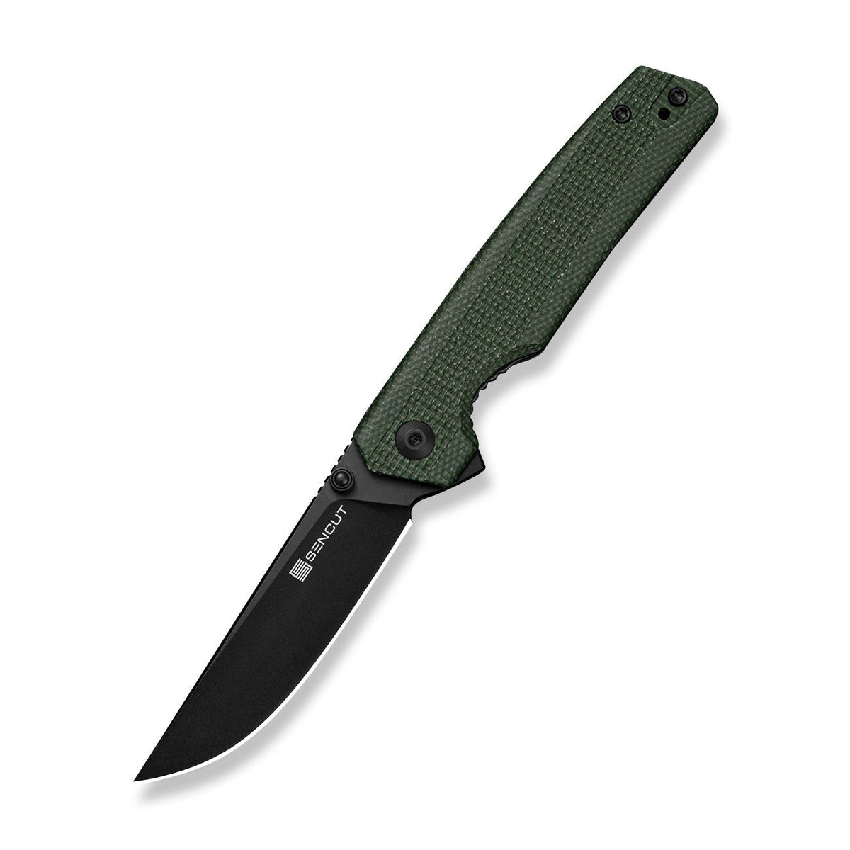 SENCUT Stria Green Micarta Pocket Knife S25112-2, Knives, - Outdoor Kuwait