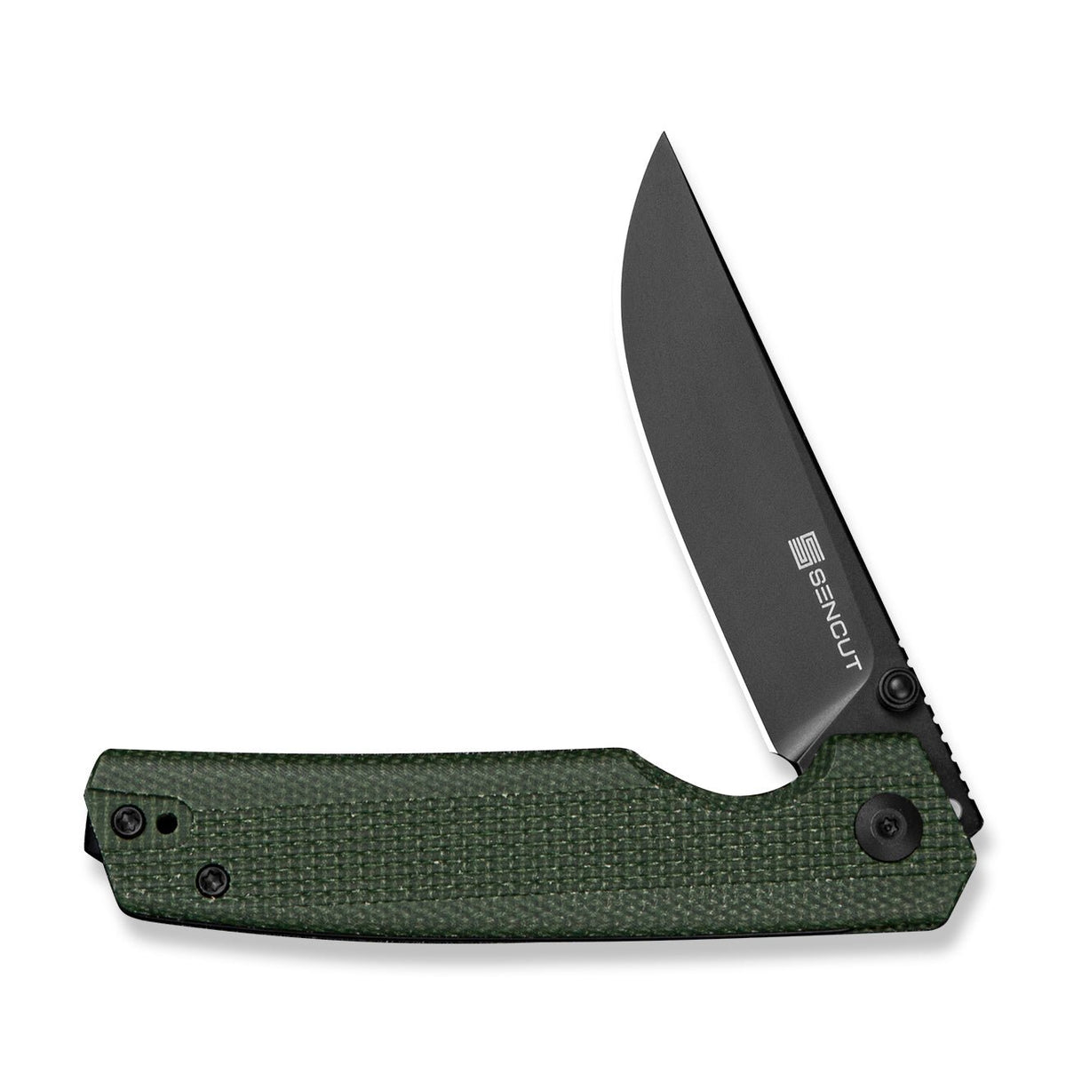 SENCUT Stria Green Micarta Pocket Knife S25112-2, Knives, - Outdoor Kuwait