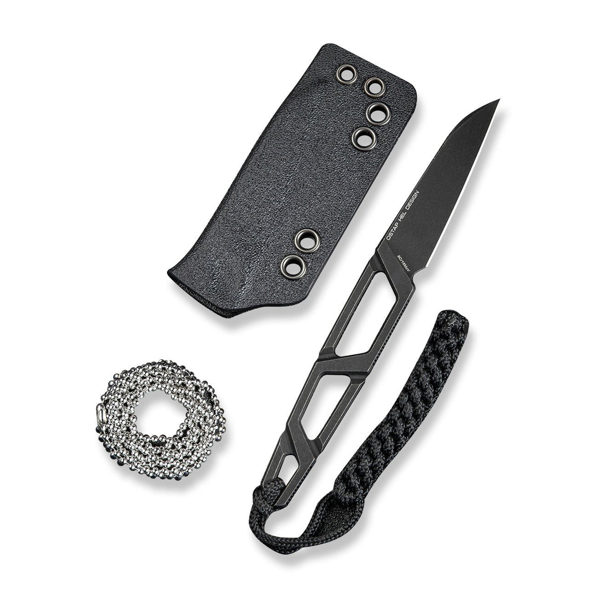SENCUT TEXO Black Neck Knife S23095-1, Knives, - Outdoor Kuwait
