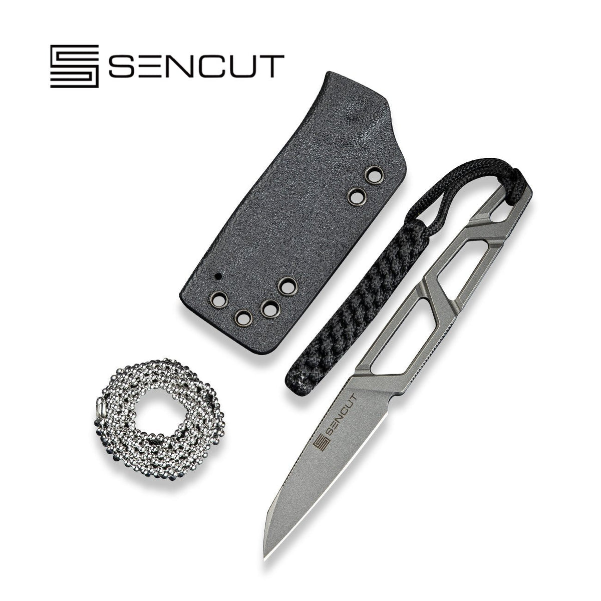 SENCUT TEXO Stonewashed Neck Knife S23095-2, Knives, - Outdoor Kuwait