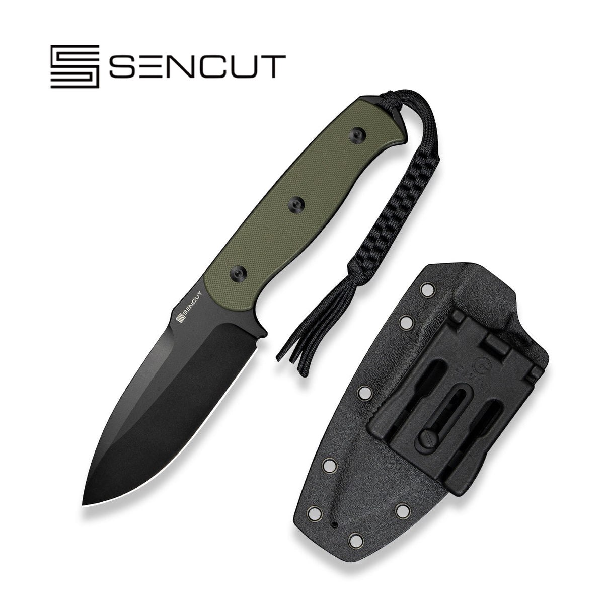 SENCUT Toxodon Green G10 Fixed Blade Knife S24036-2, Knives, - Outdoor Kuwait