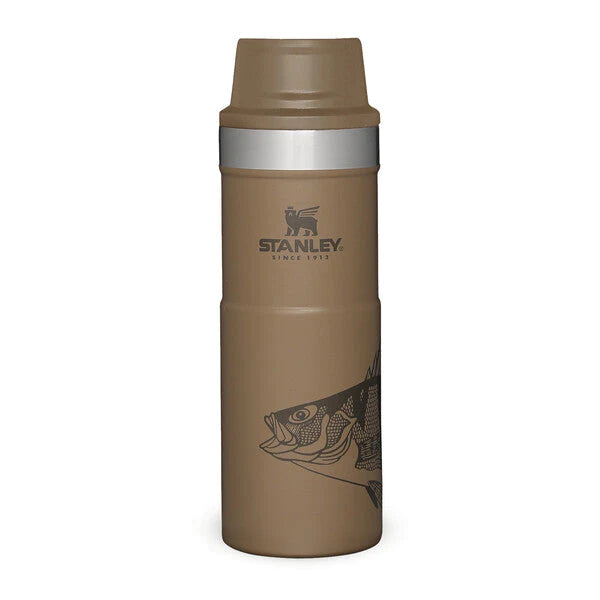 STANLEY CLASSIC PETER PERCH TRIGGER-ACTION TRAVEL MUG | PERCH TAN | 0.47L, Mugs,    - Outdoor Kuwait