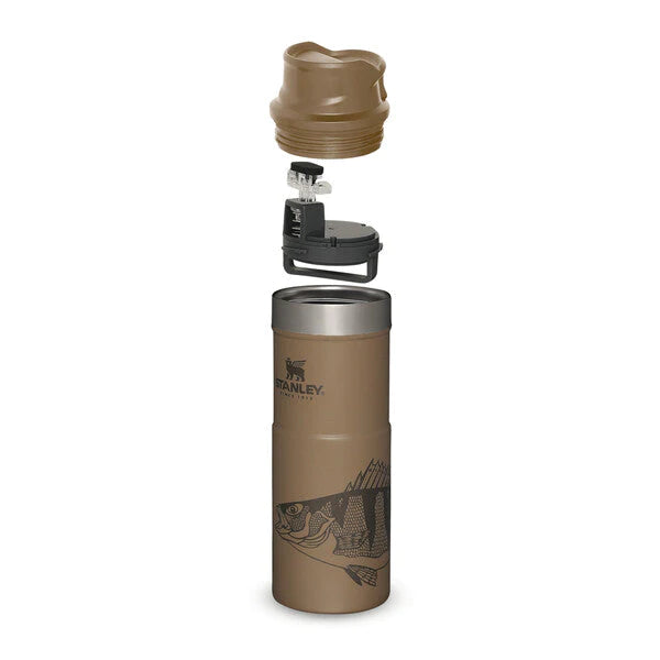STANLEY CLASSIC PETER PERCH TRIGGER-ACTION TRAVEL MUG | PERCH TAN | 0.47L, Mugs,    - Outdoor Kuwait