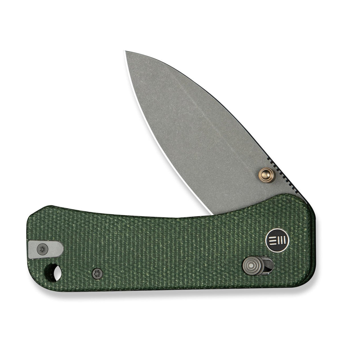 We Knife Banter 2 Green Micarta Pocket Knife WE23075-3, Knives, - Outdoor Kuwait