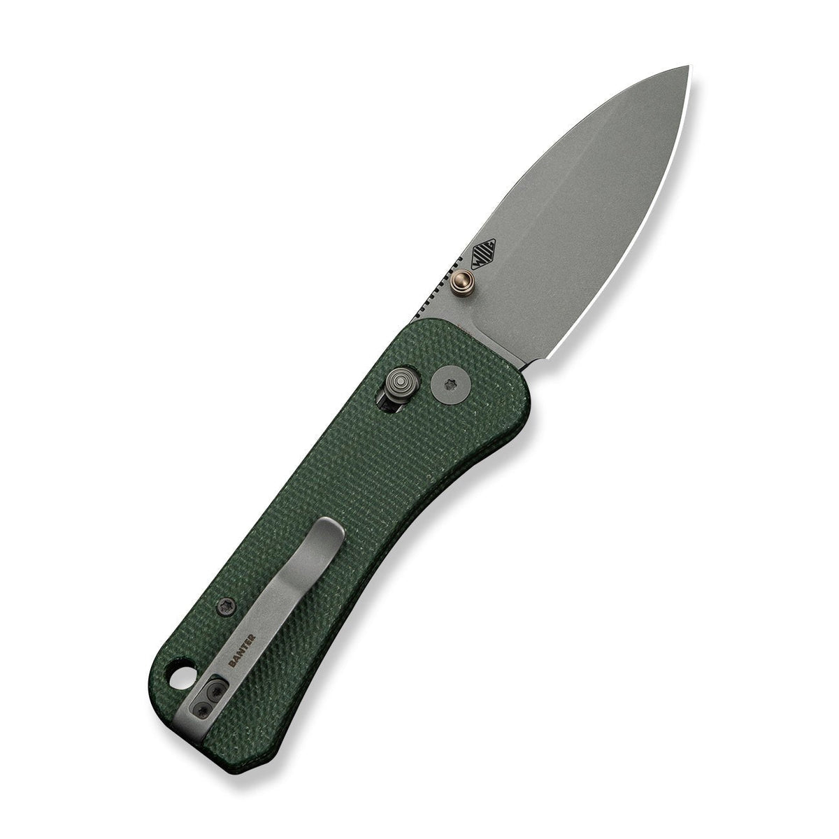 We Knife Banter 2 Green Micarta Pocket Knife WE23075-3, Knives, - Outdoor Kuwait