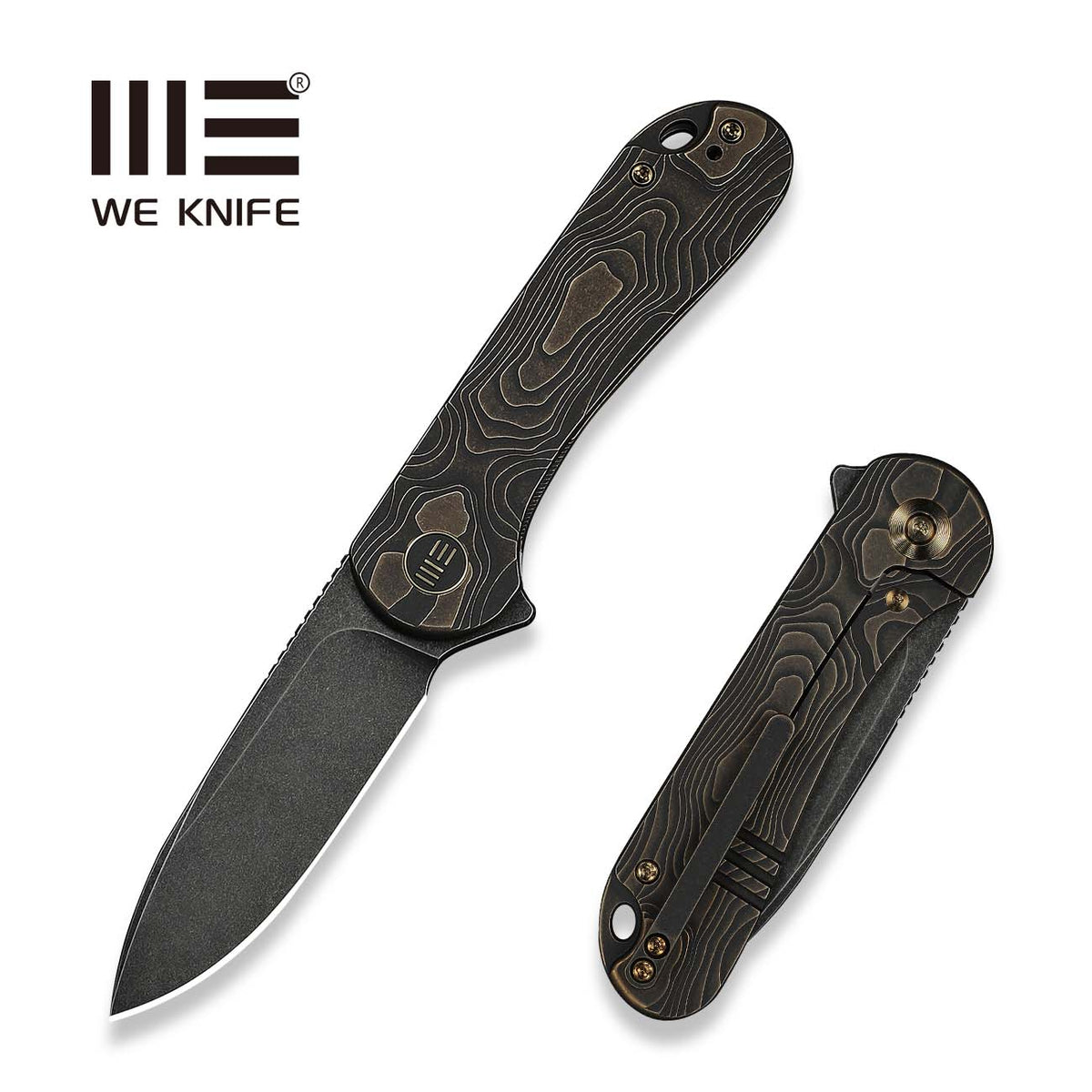 We Knife Elementum Bronze Titanium Pocket Knife WE18062XA-3, Knives, - Outdoor Kuwait