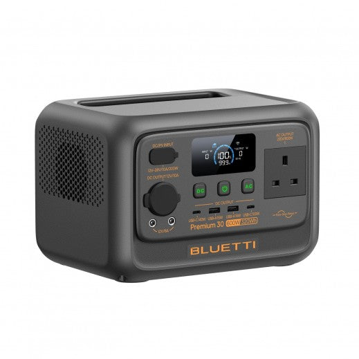 Bluetti Premium 30 V2 Portable Power Station | 600W 320Wh, Power Station, - Outdoor Kuwait
