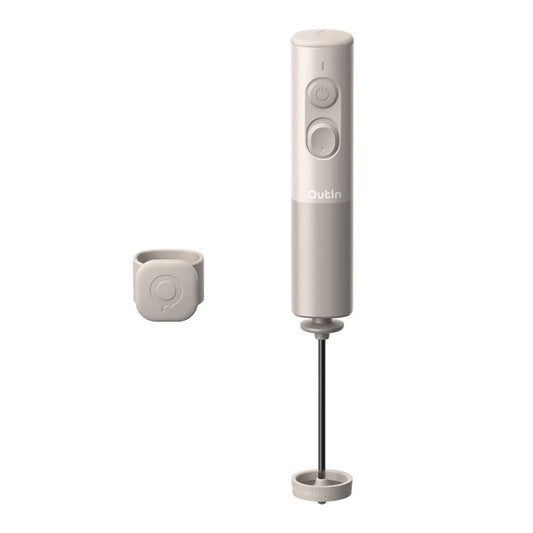 Outin LatteGo Handheld Milk Frother (Starburst Silver), Frother, - Outdoor Kuwait