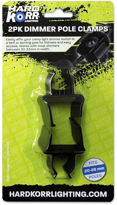 Hardkorr Dimmer Pole Clamps (2 Pack), Lights Accessories,    - Outdoor Kuwait