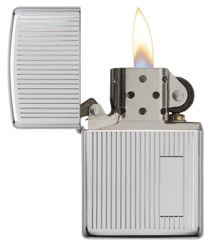 Zippo Chrome/Engine Turned Lighter -ZP350, Lighter, - Outdoor Kuwait