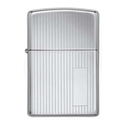 Zippo Chrome/Engine Turned Lighter -ZP350, Lighter, - Outdoor Kuwait