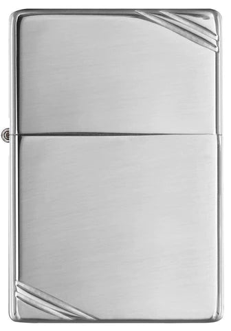 Zippo High Polish Chrome Vintage with Slashes, Lighters & Matches,    - Outdoor Kuwait