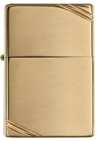 Zippo High Polish Brass Vintage with Slashes, Lighter, - Outdoor Kuwait