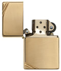 Zippo High Polish Brass Vintage with Slashes, Lighters & Matches,    - Outdoor Kuwait