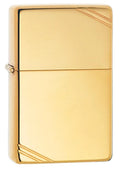 Zippo High Polish Brass Vintage with Slashes, Lighters & Matches,    - Outdoor Kuwait