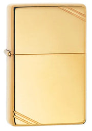 Zippo High Polish Brass Vintage with Slashes, Lighter, - Outdoor Kuwait