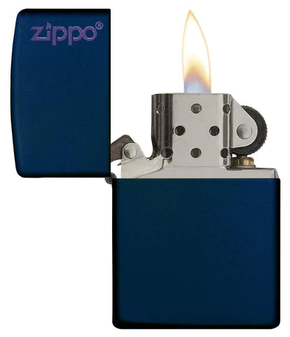 Zippo Classic Navy Matte Zippo Logo, Lighters & Matches,    - Outdoor Kuwait