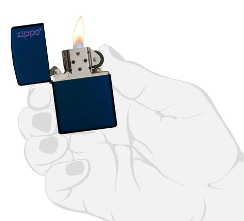 Zippo Classic Navy Matte Zippo Logo, Lighter, - Outdoor Kuwait