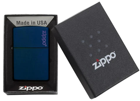 Zippo Classic Navy Matte Zippo Logo, Lighter, - Outdoor Kuwait