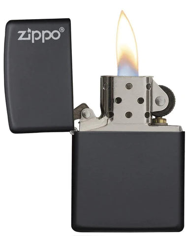 Zippo Classic Black Matte with Zippo Logo, Lighter, - Outdoor Kuwait