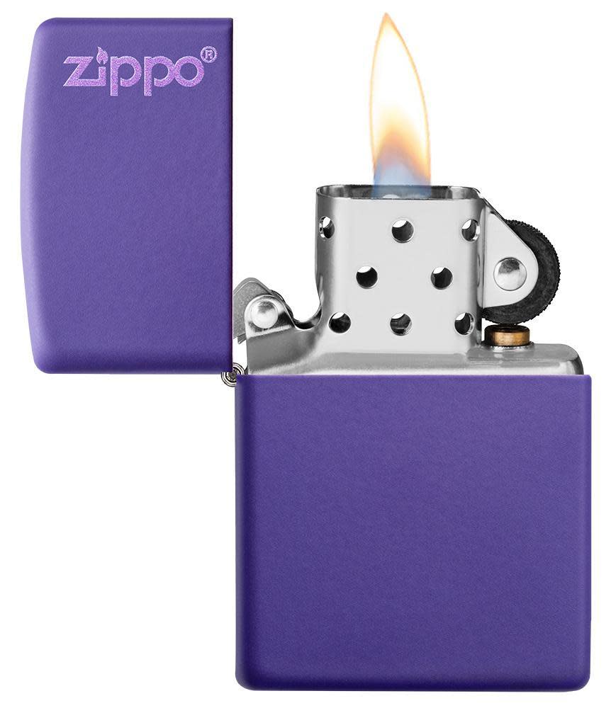 Zippo Classic Purple Matte Zippo Logo, Lighter, - Outdoor Kuwait