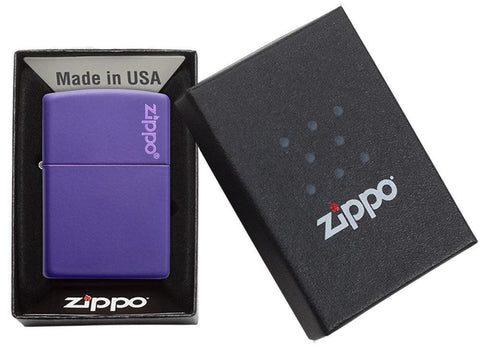 Zippo Classic Purple Matte Zippo Logo