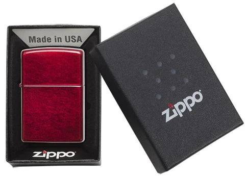 Zippo Classic Candy Apple Red™, Lighter, - Outdoor Kuwait