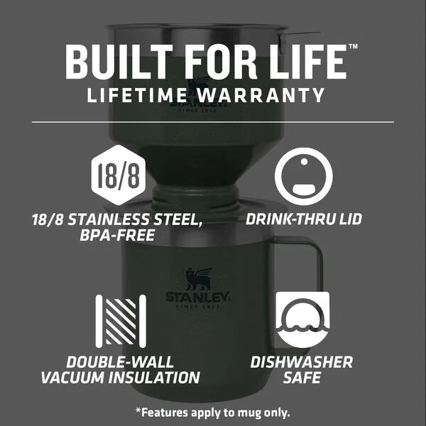 STANLEY CLASSIC PERFECT-BREW POUR OVER SET, Coffee Dripper, - Outdoor Kuwait
