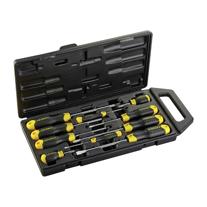 Stanley 10 pc Cushion Screwdriver Set, Tools,    - Outdoor Kuwait