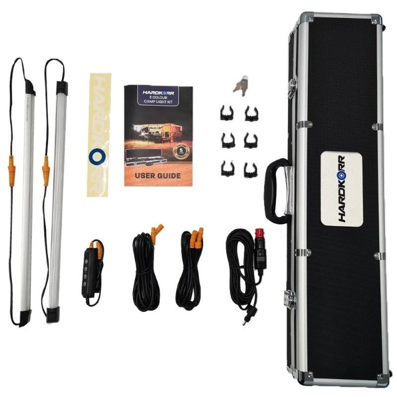 Hardkorr Tri-Colour LED Camping Light Kit - 2 Bars, Camping Lights & Lanterns,    - Outdoor Kuwait