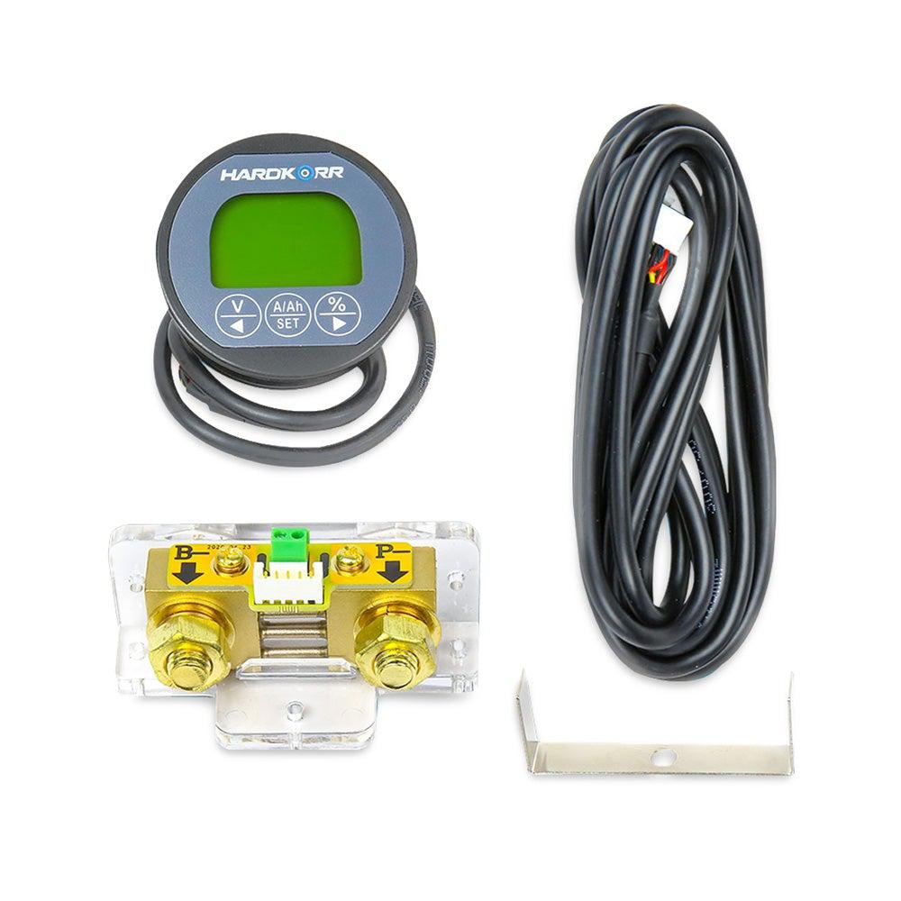 Hardkorr Remote Battery Monitor With High Precision 100V/500A Shunt, Battery Accessories,    - Outdoor Kuwait