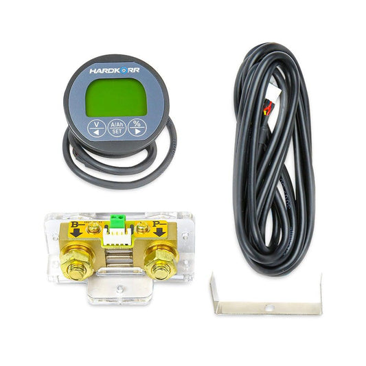 Hardkorr Remote Battery Monitor With High Precision 100V/500A Shunt, Battery Accessories,    - Outdoor Kuwait