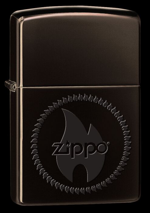 Zippo Regular High Polish Chrome Flame Circle, Lighters & Matches,    - Outdoor Kuwait