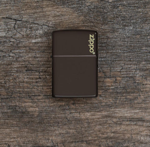 Zippo Classic Brown Zippo Logo, Lighter, - Outdoor Kuwait
