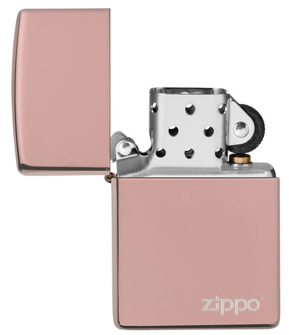 Zippo Classic High Polish Rose Gold Zippo Logo, Lighter, - Outdoor Kuwait