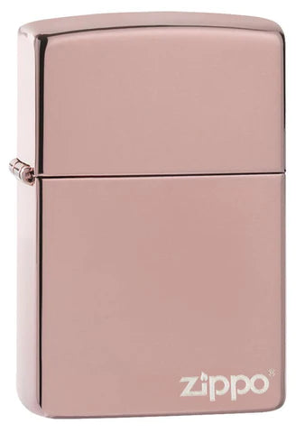 Zippo Classic High Polish Rose Gold Zippo Logo, Lighter, - Outdoor Kuwait