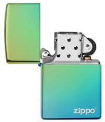 Zippo Classic High Polish Teal Zippo Logo