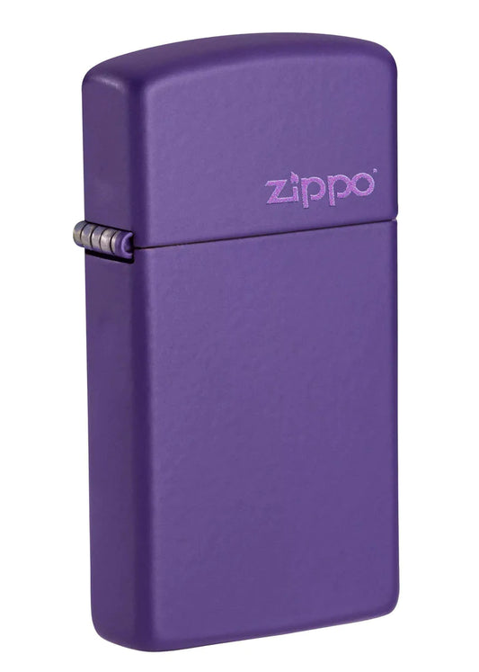 Zippo Slim® Purple Matte Zippo Logo, Lighters & Matches,    - Outdoor Kuwait