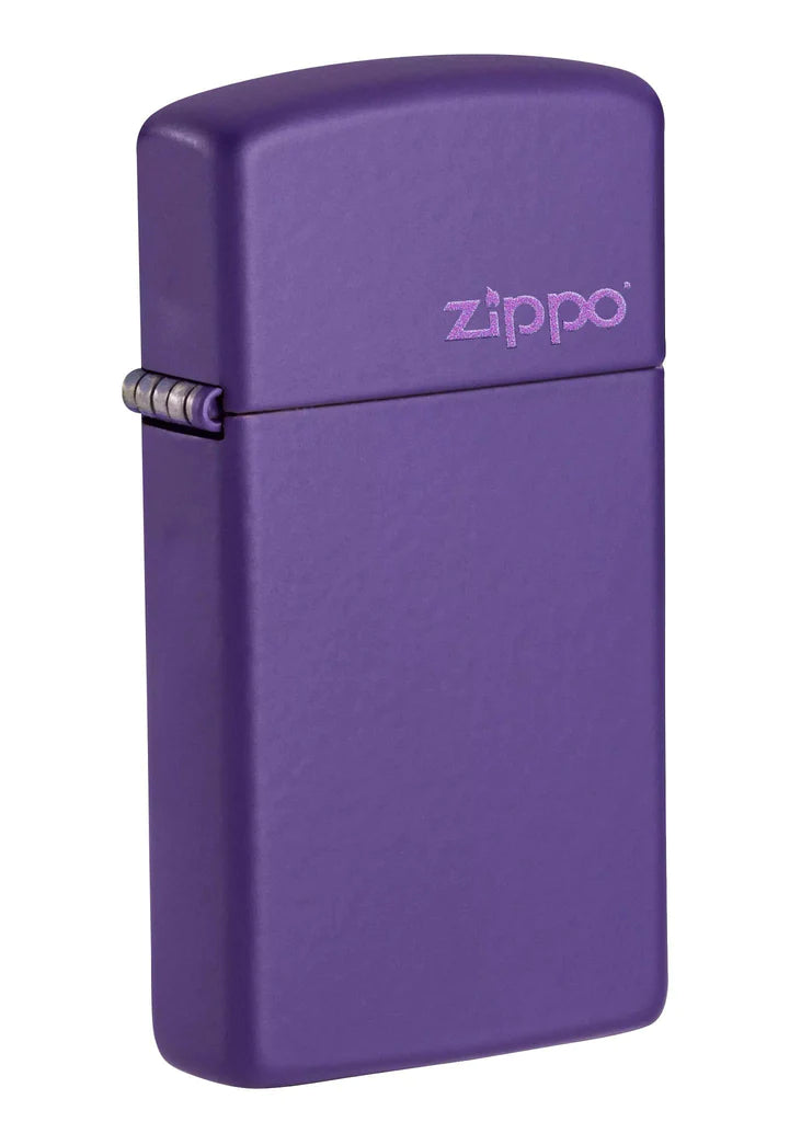 Zippo Slim® Purple Matte Zippo Logo, Lighter, - Outdoor Kuwait
