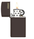 Zippo Slim® Brown Zippo Logo, Lighters & Matches,    - Outdoor Kuwait