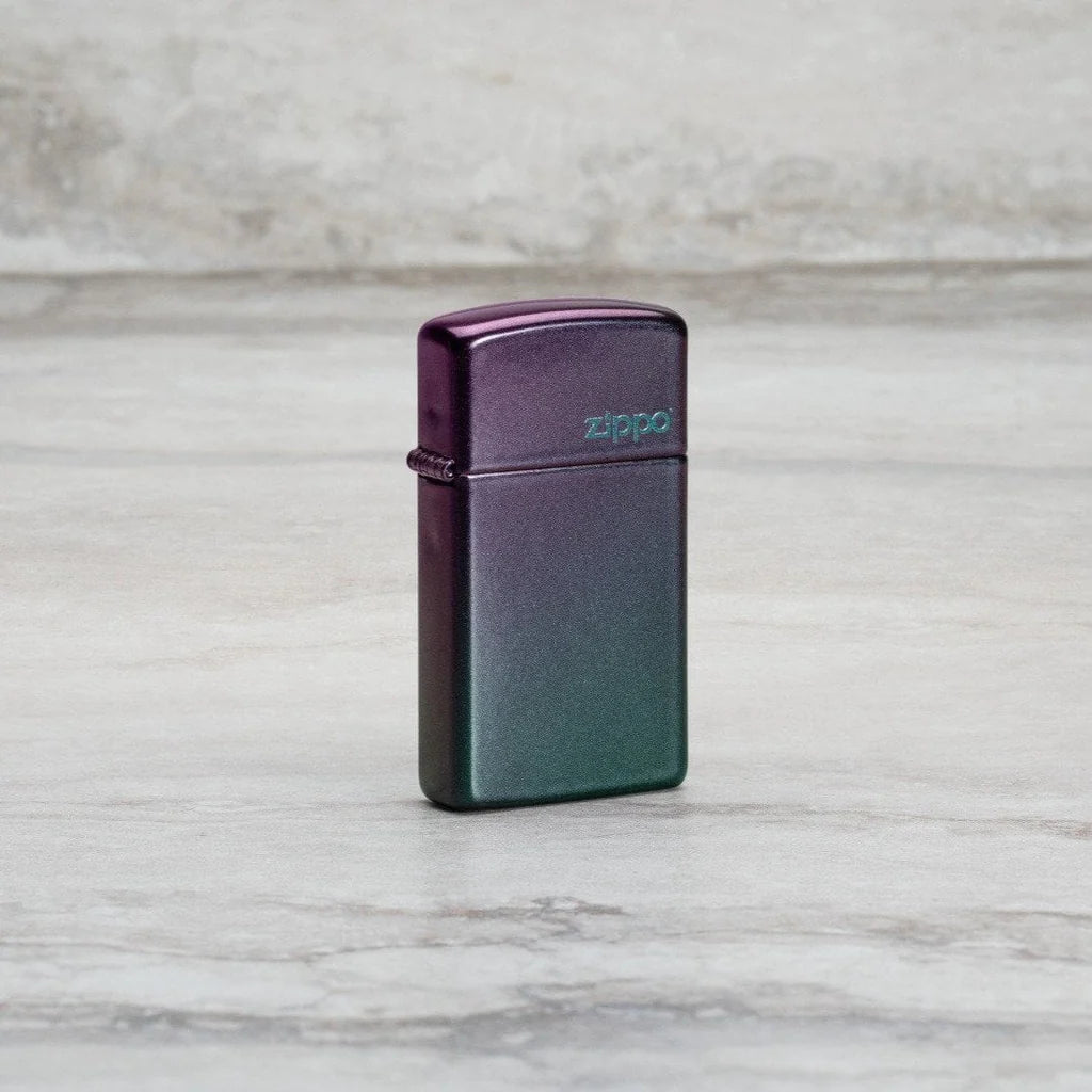 Zippo Slim® Iridescent Zippo Logo, Lighter, - Outdoor Kuwait