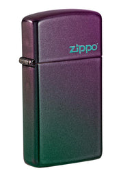 Zippo Slim® Iridescent Zippo Logo, Lighter, - Outdoor Kuwait