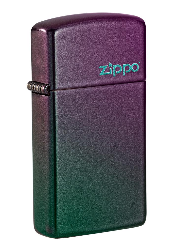 Zippo Slim® Iridescent Zippo Logo, Lighter, - Outdoor Kuwait